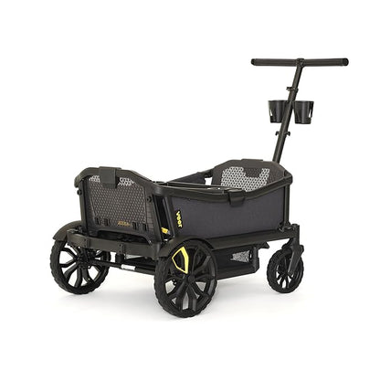 Veer All-Terrain Cruiser XL | Premium Off-Road Wagon Stroller for Babies, Toddlers, and Kids | Push/Pull/Push-Along Steering for Uneven Terrain | JPMA Certified | Lightweight and Collapsible | 4 Seats