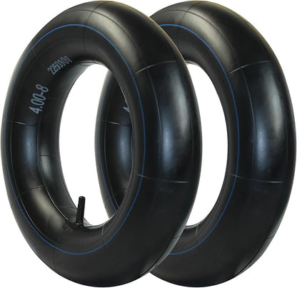 Libereco 2 Pack 4.8/4.0-8 TR13 Straight Valve Inner Tube ¨C Compatible with Lawn Mowers, Carts, Trailers, Wheelbarrows ¨C Heavy Duty Rubber Tube
