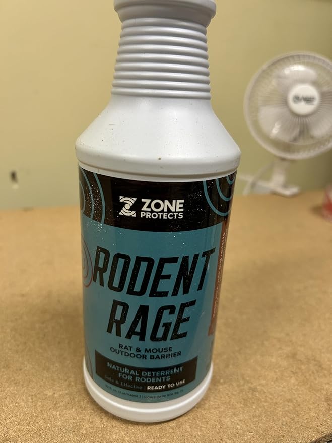 Rodent Rage Rat and Mouse Repellent; All-Natural Rodent Outdoor Barrier; Keeps Rats and Mice Out of Your Spaces