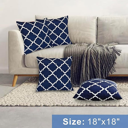 JMGBird Outdoor Pillows, Water Resistance Throw Pillows with Inserts,18x18 Inch,Pack of 2