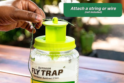 Rescue Outdoor Reusable Fly Trap Canister 4 Pack