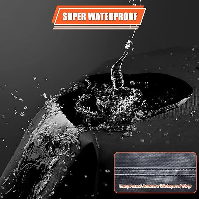 HOMEYA Snow Blower Cover, Waterproof Heavy Duty, 900D Oxford Fabric, Universal Fit for 1-Stage/2-Stage Snow Throwers, Durable, Windproof, Sunproof