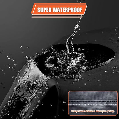 HOMEYA Snow Blower Cover, Waterproof Heavy Duty, 900D Oxford Fabric, Universal Fit for 1-Stage/2-Stage Snow Throwers, Durable, Windproof, Sunproof