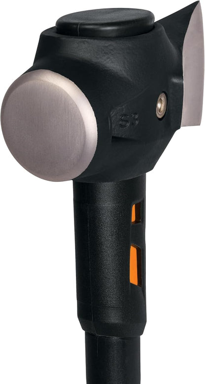 Fiskars Pro IsoCore Splitting Maul and Stainless Steel Axe, with Shock Reduction, 6 lb, 36 in