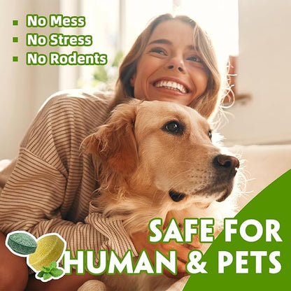 Rodent Repellent with Peppermint Oil, Mouse/Mice/Rat/Squirrel Deterrent for Car Engines, Garage, Attic – Indoor Outdoor Use – Alternative to Mouse Trap & Moth Balls.