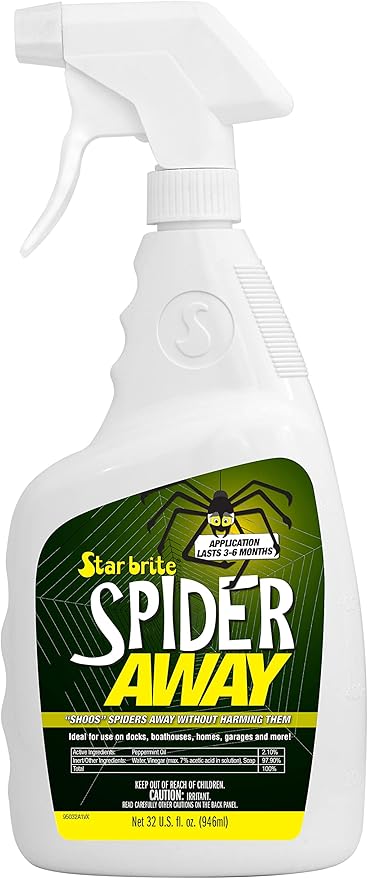 STAR BRITE Spider Away – Simply Chase Away Pesky Spiders & Keep Them Away - Ideal for Homes, Garages, Docks, Patios, Boathouses & More