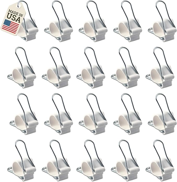 Reusable Plant Clips Made in USA – Orchid Clips, Plant Support Clips & Cord Clips – Heavy-Duty, Weather-Resistant & Durable – Secure Stems, Vines, Wires, Cables, Tomato Plants– Indoor & Outdoor