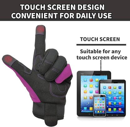 Thorn Proof&Puncture Resistant Gardening Gloves with Grip,Garden Glove for Women, Leather Yard Work Gifts