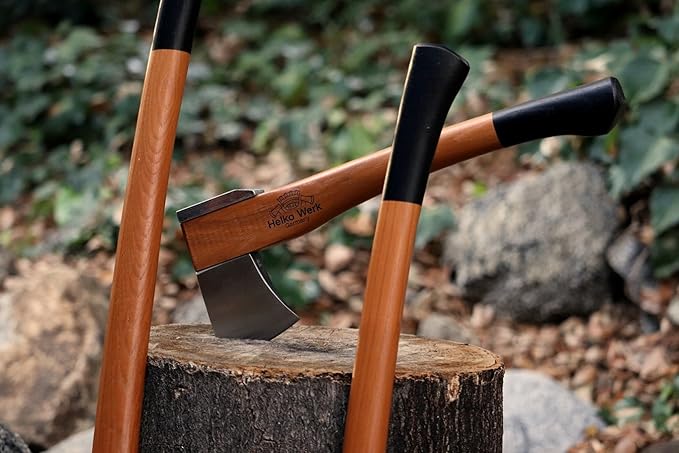 1844 Helko Werk Germany Vario Universal Hatchet - German Made Small Axe Hatchet and Pack Axe for Cutting Wood and Splitting Wood - Head 2 lbs, Handle 18 in. (Universal Hatchet) #10051