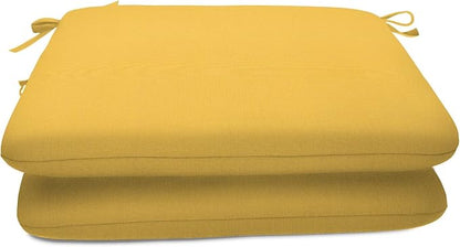 Sunbrella Patio Cushions - (2 Pack) - 20" W x 20" L x 2.5" T, Outdoor Chair Cushion with Comfort, Style & Durability Designed for Outdoor Living - Made in The USA