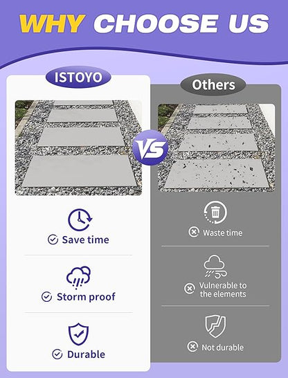 ISTOYO Rock Glue 5L for Landscaping, Pet & Plant Safe, Non-Toxic Mulch Glue, Easy Spray Use, Locks Mulch, Pea Gravel, Stones, Straw & Wood Chips for Paths, Patios & Gardens