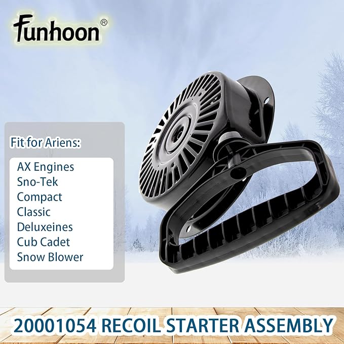 20001054 Pull Cord Recoil Starter Assembly for Ariens SNO-Tek, Compact, Classic, Deluxe, AX254 Engines, 920021, 920022, 921024, 921030 Snow Blowers