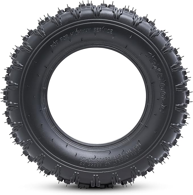 2 PCS13x5.00-6 Tires and 13X5.0-6(5.0/4.0-6) Inner Tubes for 4 Wheelers ATV,Quad Lawn, Mower, Wheelbarrows, Go Kart,Snow Blower, Tractors, Hand Trucks, Trolleys, Mini Bike Tires (P-094)