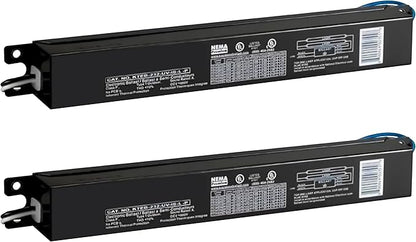 OHLECTRIC 2 Pack - Replacement for Keystone KTEB-232-UV-IS-L-P 2 Lamp T8 Electronic Fluorescent Ballast with Low Light Output | 120-277V Input with Instant Start Operation | 0.78 Ballast Factor