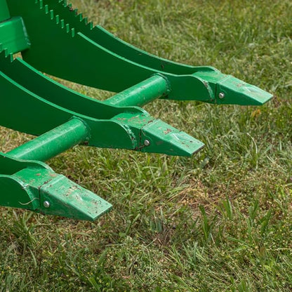 Titan Attachments 72" HD Root Grapple Rake Attachment, Fits John Deere Hook & Pin Tractors, Twin 3,000 PSI Cylinders, Clears Rocks, Logs, Brush, & Debris, Tractor Accessories & Attachments