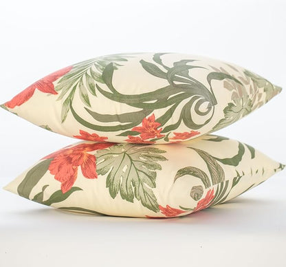 Outdoor Throw Pillows - Decorative Pillows with Insert Included Set of 2 Outdoor Pillows for Patio Furniture 18x18 Inch