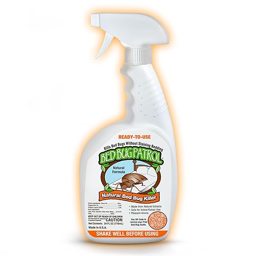 Natural Killer – 24oz Bottle – Child & Pet Safe, Non-Toxic Formula for Home, Office, Vehicles, Mattresses, Couches, Baseboards & More – Eco-Friendly Bed Insect Treatment