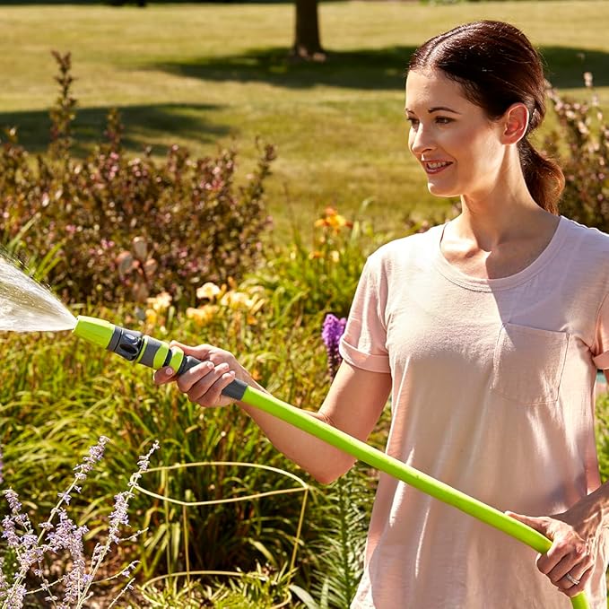 Flexzilla Garden Hose 5/8 in. x 100 ft., Lightweight All-Weather Water Hose, Durable and Flexible, Leak-Free Connections