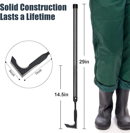 29" Long Handle Crack Weeder, Manual Crevice Weeding Tool Weed Puller for Sidewalk Paver Deck Boards, Gardening Tool for Removing Grass and Weeds from Deck Garden and Wall Crevices