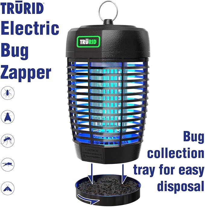 Mosquito Repellent Outdoor Patio Bug Zapper Indoor Electric Fly Mosquito Zapper Killer with Collection Tray for Home and Garden