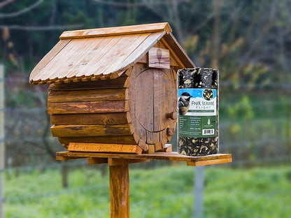 Birdseed Cylinders with Hole - Bird Seed for Outside Wild Birds (Small Cylinder, Four Seasons Flight 1pc)