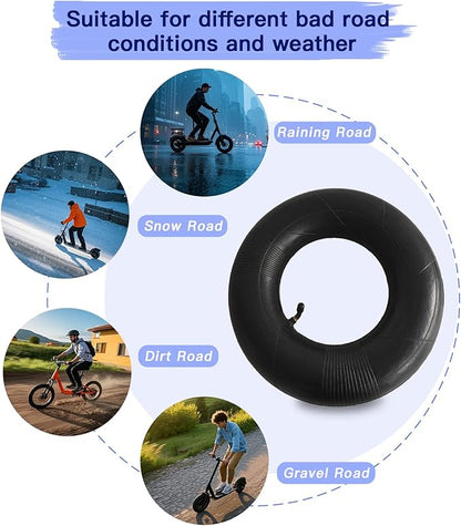 2 Pack 4.10/3.50-6 Replacement Inner Tube 13x4.00-6 Tubes Heavy Duty Replacement for 3.50/4.00-6, 4.10/3.50-6,13x4.00-6,13x5.00-6 Wheelbarrows Mowers Hand Trucks Snow Blowers