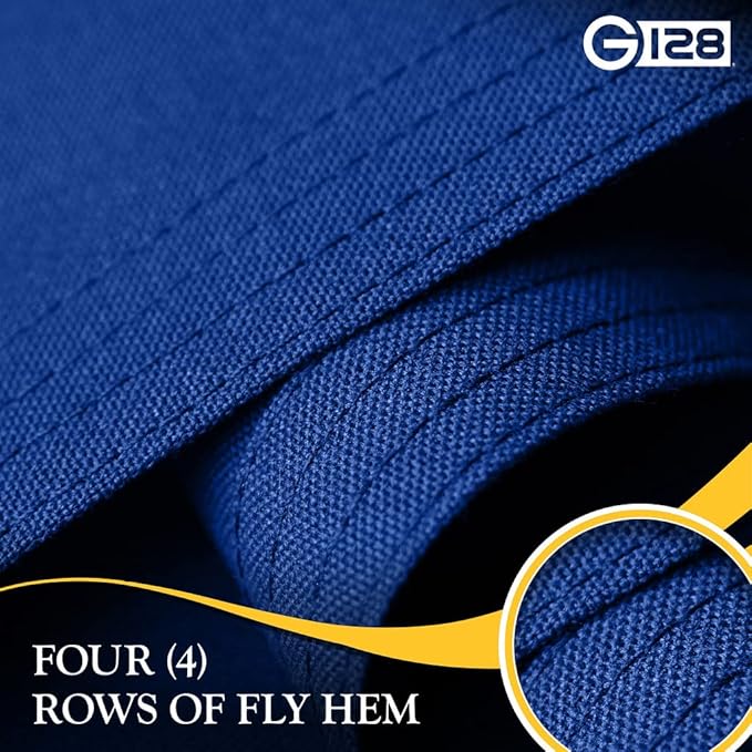 G128 Indiana State Flag | 3x5 Ft | StormFlyer Series Embroidered 220GSM Spun Polyester | Embroidered Design, Indoor/Outdoor, Brass Grommets, Heavy Duty, All Weather