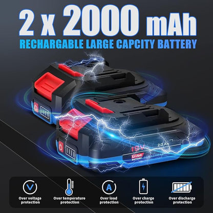 Chainsaw 6 Inch Mini Electric Chain Saw Cordless Battery Powered,Hand Held Saw Pruning Shears Chain for Tree Branches,Courtyard,Household and Garden Gifts for Men Dad Husband Women