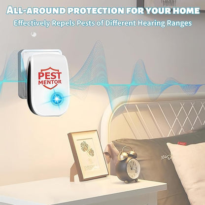 Ultrasonic Pest Repellent 10 Packs, Indoor Pest Control Repeller Plug in,Mouse Rodent Repellent for Ant Rodent Roach Mouse Mosquito Bugs Spider Insect Deterrent,3 Mode Switching