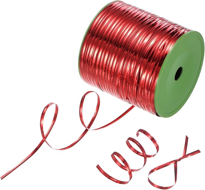 Metal Twist Ties, 350 Yards Metallic Twists Tie Bread Twisty-Ties for Party Decoration/Garden Plant/Gift Wrapping Bag/Cake/Pops Candy/Bakery Bags [Red]