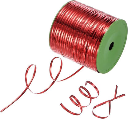 Metal Twist Ties, 350 Yards Metallic Twists Tie Bread Twisty-Ties for Party Decoration/Garden Plant/Gift Wrapping Bag/Cake/Pops Candy/Bakery Bags [Red]