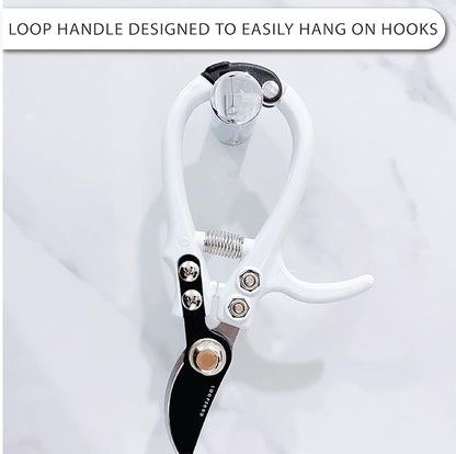 Bypass Pruning Shears Hand Pruner Garden Trimming Scissors Plant Trimmers Herb Snips Flower Clippers Ergonomic Handle Modern Garden Tools