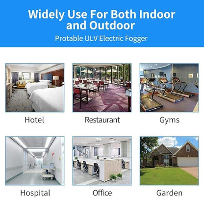 4.5L (1.2 Gallon) Electric ULV Portable Fogger Sprayer Machine Cold Fogger Machine Spraying Distance 30ft for Home,Hotel,Church,School,Yard