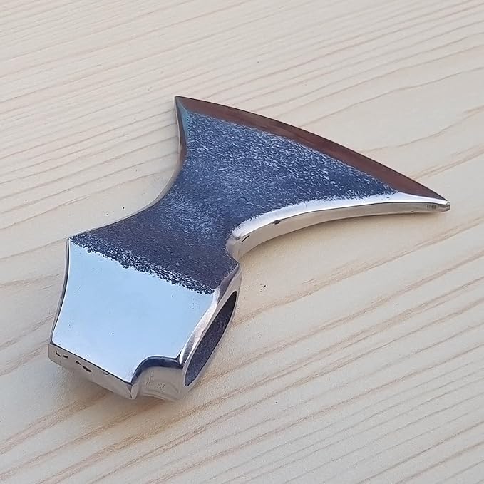 Steel Craft, ESTWING SPORTSMAN'S Hatchet Custom Hand Made HIGH Carbon Tomahawk Viking Axe Head with Leather Sheath, R-A H 006