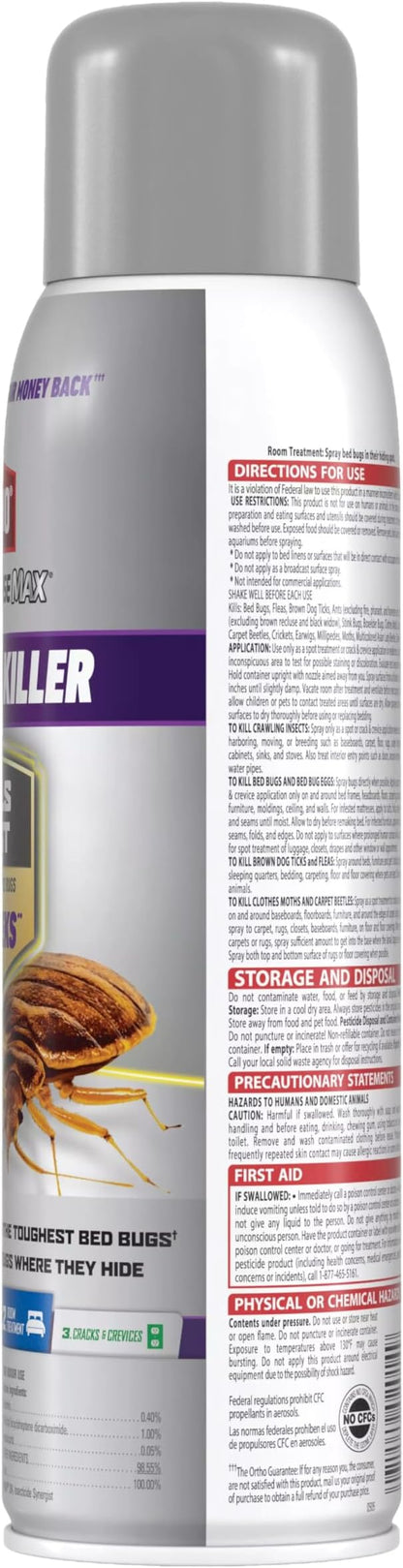 Ortho Home Defense Max Bed Bug Killer - Also Kills Fleas & Brown Dog Ticks, Spot Treatment, 18 oz