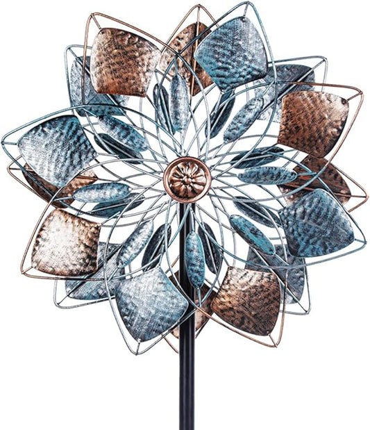 Wind Spinners Outdoor Metal 14.3” Wind Spinners for Yard and Garden Vintage Wind Spinner Garden Decor Wind Sculptures & Spinners for Patio Lawn Decoration