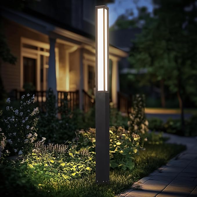 Outdoor Landscape Path Lights, 3000K Warm Pathway Lighting (98 Inches)