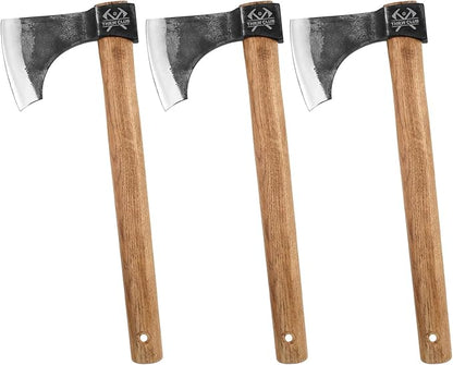 Professional Throwing Axes, 16.1" Throwing Tomahawk Axe with 1065 High Carbon Steel & Wooden Handle, Perfect for Axe Throwing Game for Backyard, Competition and Recreation