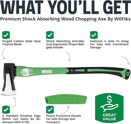 WilFiks Hatchet Axe (26" Splitting Axe)