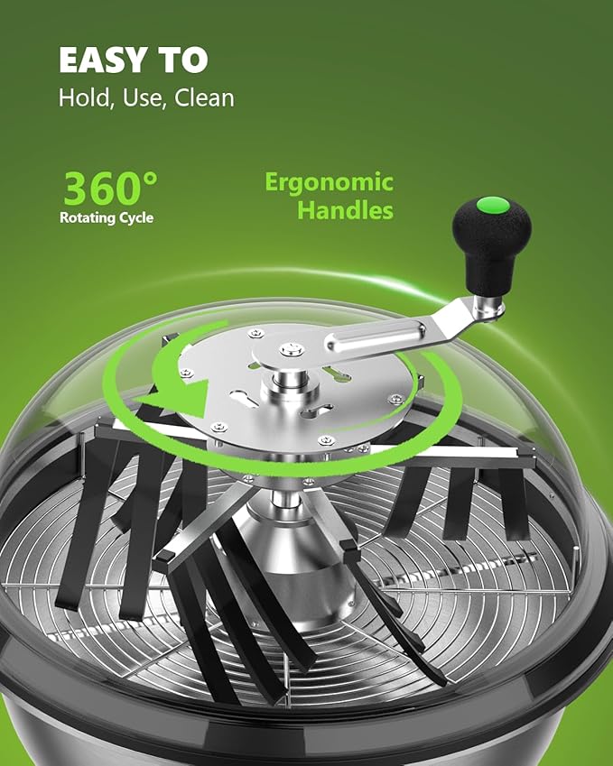 16 Inch Bud Leaf Bowl Trimmer, 16" Trim Bowl with Clear Visibility Dome and Sharp Stainless Steel Blades, for Twist Spin Cutting Buds, Flowers, Leaves, Hydroponics Plants