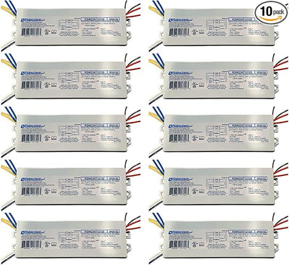 Robertson 2P20132 Quik-Pak of 10 Fluorescent eBallasts for 2 F40T12 Linear Lamps, Preheat Rapid Start, 120Vac, 50-60Hz, Normal Ballast Factor, NPF, Model RSW234T12120 /A