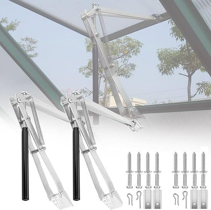 2 pcs Automatic Greenhouse Window Opener Auto Vent Opener Roof Vent Opener Auto Vent Kit Solar Heat Sensitive Agriculture Gardening Tools and Supplies (Dual Spring Lifts 15 Lbs)