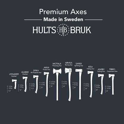 Hults Bruk 840732 Tibro Carpenter Axe - 1.75 lb Head, 20" Handle