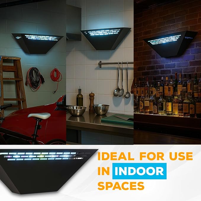 Gardner WS-85 Indoor Fly Trap with Proprietary LED, Decorative Wall Sconce Fly Light -40,000 Hour Rated Bulb, No Zap and Smell, Built to Last for Restaurants and Cafes, Made in USA for Commercial Use
