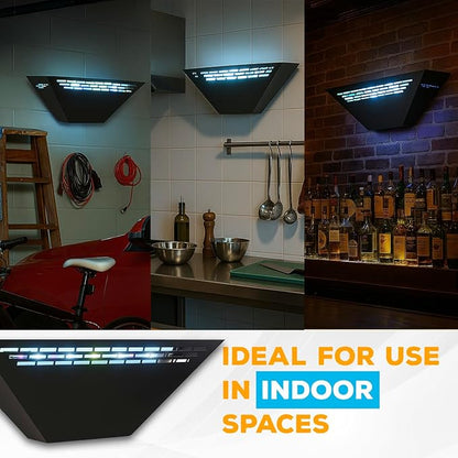 Gardner WS-85 Indoor Fly Trap with Proprietary LED, Decorative Wall Sconce Fly Light -40,000 Hour Rated Bulb, No Zap and Smell, Built to Last for Restaurants and Cafes, Made in USA for Commercial Use