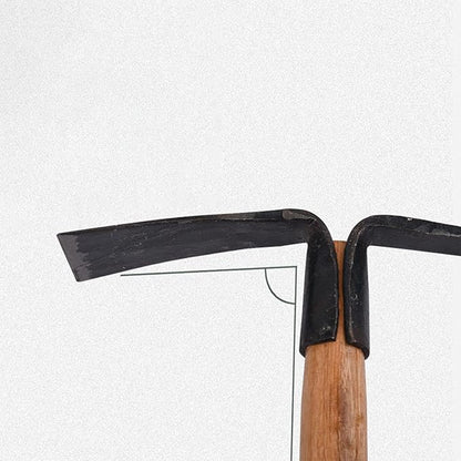 Garden Pick, Wooden Handle, Ideal for and Gardening (Total Length: 15.7in)