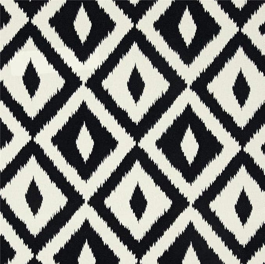 RSH DECOR Deep Seating Cushion with Pillow Back | 23” x 25” Seat | Water and Fade-Resistant Spun Fabric | Outdoor Chair Cushion Set for Patio Furniture | Black White Aztec