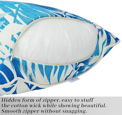 Outdoor Pillow Covers, Pillows Case 2PCS Waterproof Outdoor Pillow Cover 12x20 Inch Home Decor for Furniture Patio Couch Bed Sofa Bedroom