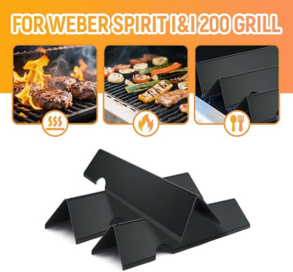 Spirit E-210 Grill Replacement Parts for Weber Spirit E-210 Grill Replacement Parts Spirit I & II 200 Series GS4 E210 S210 E220 Grill Parts, 7635 Flavorizer Bars 69785 Grill Burner, Porcelain Steel