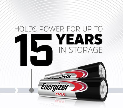 Energizer MAX AA Batteries (8 Pack), Double A Alkaline Batteries